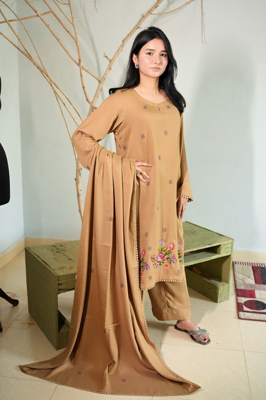 3 Piece - Skin Marina Cross Stitch Embroidery Suit