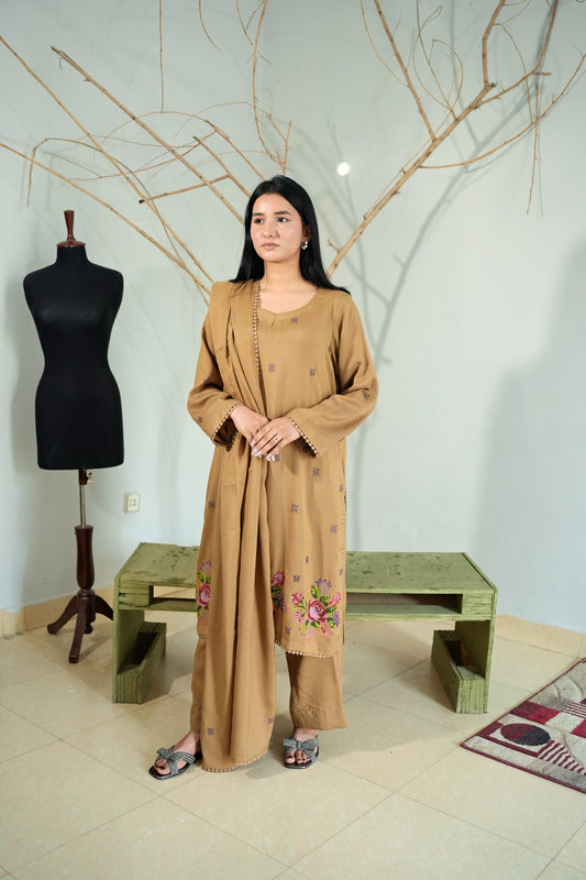 3 Piece - Skin Marina Cross Stitch Embroidery Suit